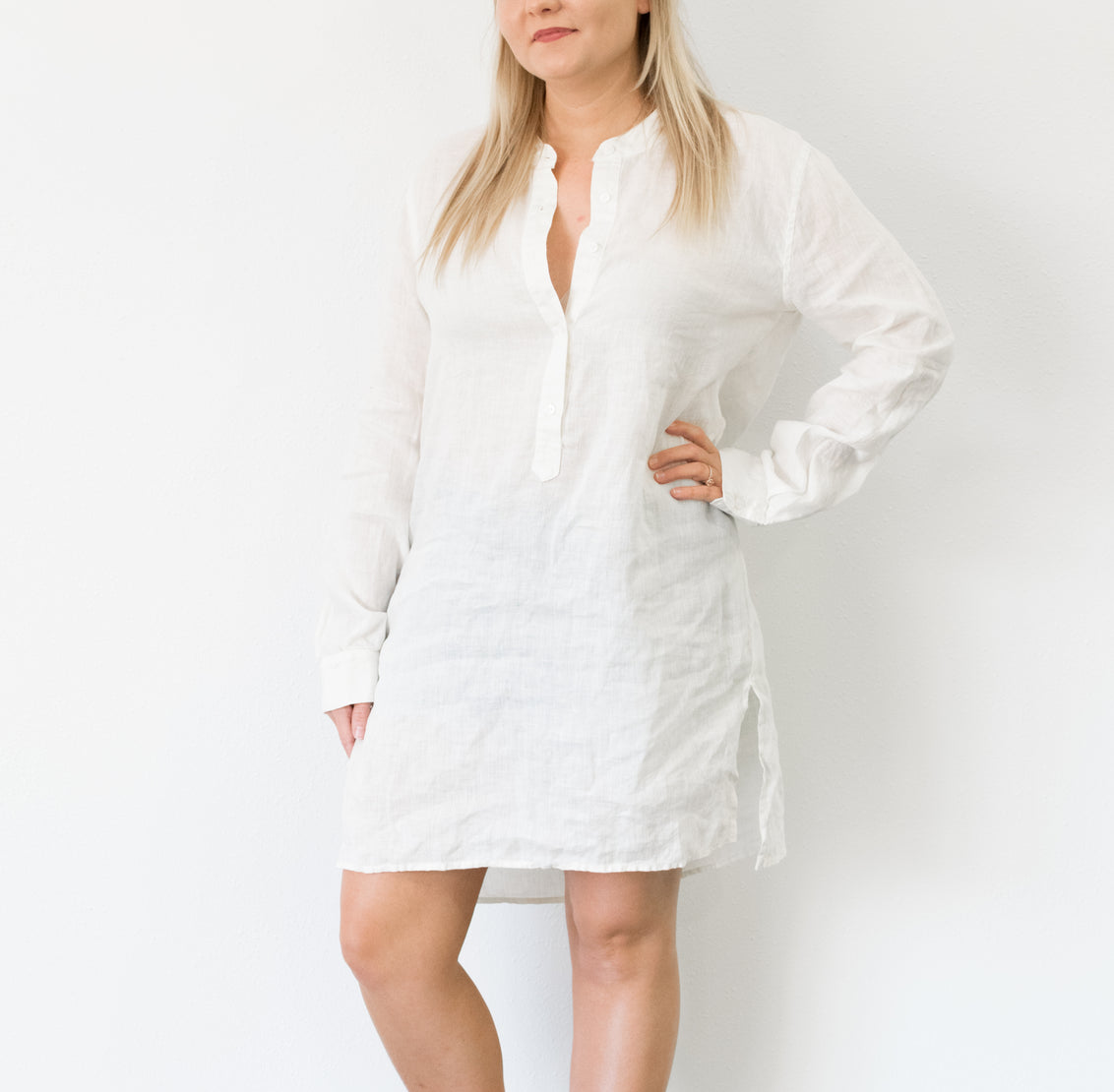 Buttoned Placket Tunic