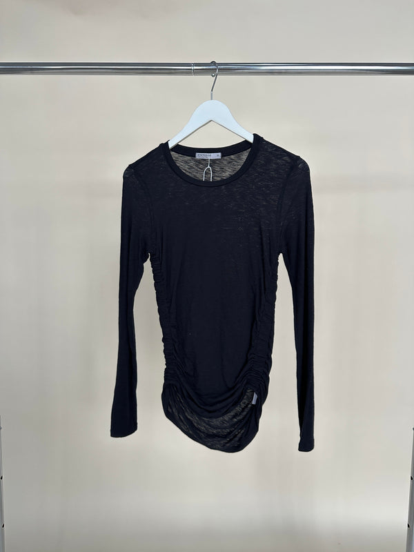 Side Gathered Long Sleeve